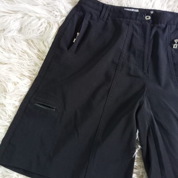 JAMIE SADOCK Golf Shorts Black Stretchy Size 4 NEW Bermuda Walking Pockets Flat - Picture 5 of 9